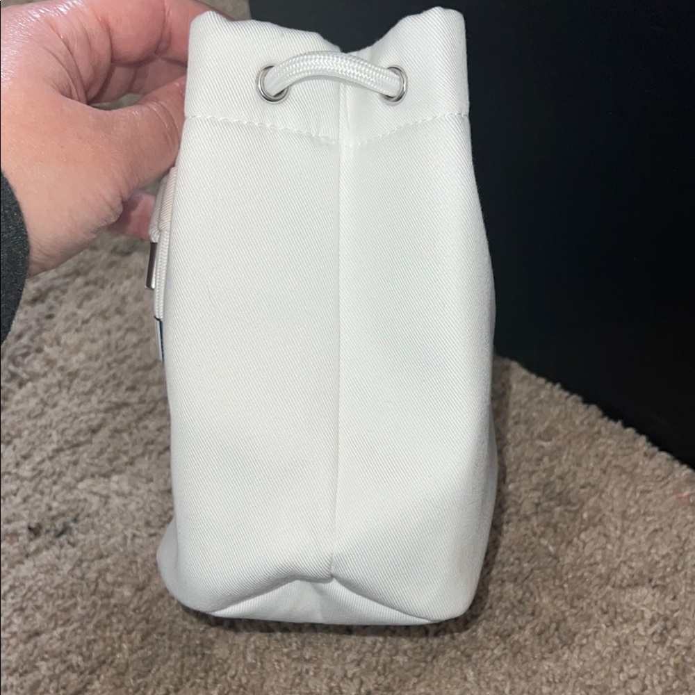 White Drawstring Pouch - Picture 2 of 6